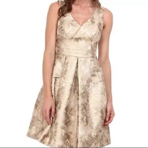 ☀️ NWT $148 -  Size 10 - Jessica Simpson Gold Champagne Dress Cocktail Wedding